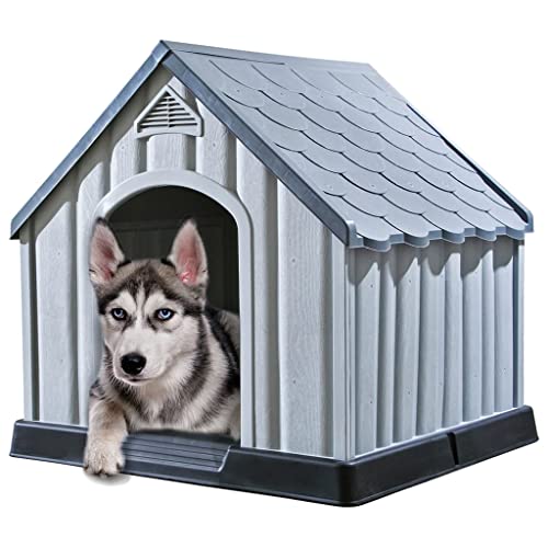 Homgoday Hundebett, Hundehütte, Hundebett für Welpen, Innen-Hundebett, Hundekissen, graues Hundebett, 92 x 87 x 91 cm, aus Kunststoff Homgoday Hundebett, Hundehütte, Hundebett für Welpen, Innen-Hundebett, Hundekissen, graues Hundebett, 92 x 87 x 91 cm, aus Kunststoff von Homgoday
