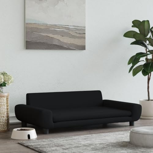 Homgoday Hundebett, Hundebett, schwarzes Hundebett, 100 x 54 x 33 cm, aus Samt, Hundebett für Hunde, Hundehütte, weiches Hundebett, Hundehütte für drinnen Homgoday Hundebett, Hundebett, schwarzes Hundebett, 100 x 54 x 33 cm, aus Samt, Hundebett für Hunde, Hundehütte, weiches Hundebett, Hundehütte für drinnen von Homgoday