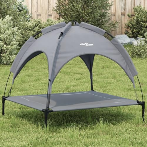 Homgoday Hundebett, Hundebett mit Dach Oxford Stoff Anthrazit und Stahl, Hundebett Hundebett Hundehütte Weiche Hundehütte für Hunde Hundehütte Innen Model172598 Homgoday Hundebett, Hundebett mit Dach Oxford Stoff Anthrazit und Stahl, Hundebett Hundebett Hundehütte Weiche Hundehütte für Hunde Hundehütte Innen Model172598 von Homgoday