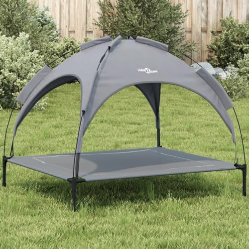 Homgoday Hundebett, Hundebett mit Dach Oxford Stoff Anthrazit und Stahl, Hundebett Hundebett Hundehütte Weiche Hundehütte für Hunde Hundehütte Innen Model172599 Homgoday Hundebett, Hundebett mit Dach Oxford Stoff Anthrazit und Stahl, Hundebett Hundebett Hundehütte Weiche Hundehütte für Hunde Hundehütte Innen Model172599 von Homgoday