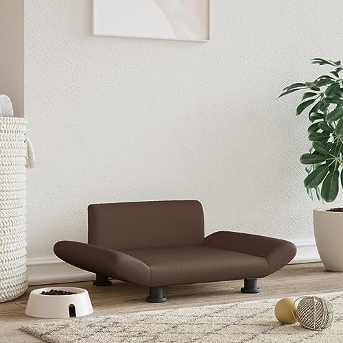Homgoday Hundebett, braun, 70 x 45 x 28 cm, aus Kunstleder, Hundebett für Hunde, Cuia für Hunde, Kuia, weich, für Hund, Cuia Homgoday Hundebett, braun, 70 x 45 x 28 cm, aus Kunstleder, Hundebett für Hunde, Cuia für Hunde, Kuia, weich, für Hund, Cuia von Homgoday