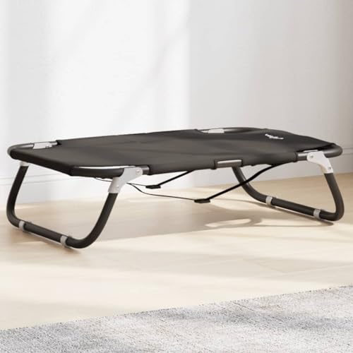 Homgoday Hundebett, klappbares Hundebett, Oxford-Stoff, Anthrazit und Stahl, Hundebett für Hunde, Hundehütte, Hundehütte, weiche Hundehütte, Hundehütte, Innenbereich, Modell 172603 Homgoday Hundebett, klappbares Hundebett, Oxford-Stoff, Anthrazit und Stahl, Hundebett für Hunde, Hundehütte, Hundehütte, weiche Hundehütte, Hundehütte, Innenbereich, Modell 172603 von Homgoday
