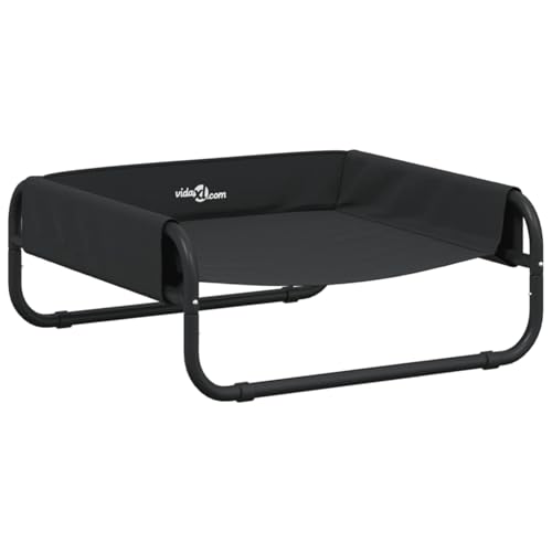Homgoday Hundebett Erhöht Anthrazit Oxford-Gewebe und Stahl Hundebetten Model172600 von Homgoday