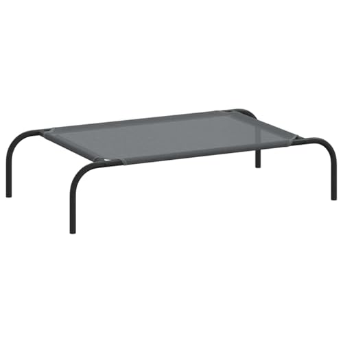 Homgoday Hundebett Erhöht Grau 90x50x20 cm Textilene und Stahl Hundebett Model42000842 Homgoday Hundebett Erhöht Grau 90x50x20 cm Textilene und Stahl Hundebett Model42000842 von Homgoday