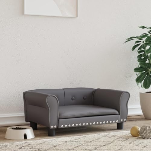 Homgoday Hundebett Grau 70 x 45 x 30 cm aus Kunstleder, Hundebett Cuia für Hunde Cuia weich für Hund Cuia für Hund Innen z Homgoday Hundebett Grau 70 x 45 x 30 cm aus Kunstleder, Hundebett Cuia für Hunde Cuia weich für Hund Cuia für Hund Innen z von Homgoday