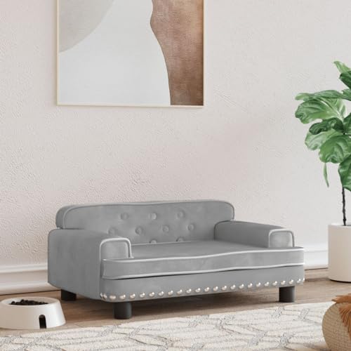 Homgoday Hundebett Hellgrau 70 x 45 x 30 cm aus Samt, Hundebett Cuia für Hunde Cuia Hund Cuia weich für Hund Cuia für Hund Innen j Homgoday Hundebett Hellgrau 70 x 45 x 30 cm aus Samt, Hundebett Cuia für Hunde Cuia Hund Cuia weich für Hund Cuia für Hund Innen j von Homgoday