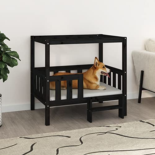 Homgoday Hundebett Schwarz 95,5 x 73,5 x 90 cm Massivholz Kiefer Hundebett Große Katzenbetten für Indoor Katzen und Welpen, Hundebett Sofa, Hundebett Matte für mittelgroße und große Haustiere Tiere & Homgoday Hundebett Schwarz 95,5 x 73,5 x 90 cm Massivholz Kiefer Hundebett Große Katzenbetten für Indoor Katzen und Welpen, Hundebett Sofa, Hundebett Matte für mittelgroße und große Haustiere Tiere & von Homgoday