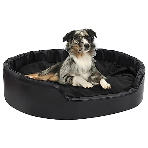 Homgoday Hundebett Weiche Hundehütte für Innen Hundebett Schwarz 99 x 89 x 21 cm aus Plüsch und Kunstleder Homgoday Hundebett Weiche Hundehütte für Innen Hundebett Schwarz 99 x 89 x 21 cm aus Plüsch und Kunstleder von Homgoday