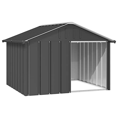 Homgoday Hundehütte, Anthrazit, 116,5 x 103 x 81,5 cm, verzinkter Stahl, Möbel, Hundekäfig für den Innenbereich, Hundekäfig, Hundekäfig, für den Außenbereich Homgoday Hundehütte, Anthrazit, 116,5 x 103 x 81,5 cm, verzinkter Stahl, Möbel, Hundekäfig für den Innenbereich, Hundekäfig, Hundekäfig, für den Außenbereich von Homgoday