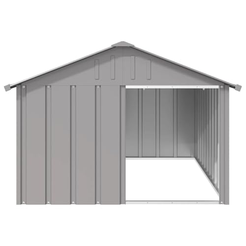 Homgoday Hundehütte Grau 116,5x153x81,5 cm Verzinkter Stahl Hundehöhle für Zuhause und draußen Model171543 Homgoday Hundehütte Grau 116,5x153x81,5 cm Verzinkter Stahl Hundehöhle für Zuhause und draußen Model171543 von Homgoday