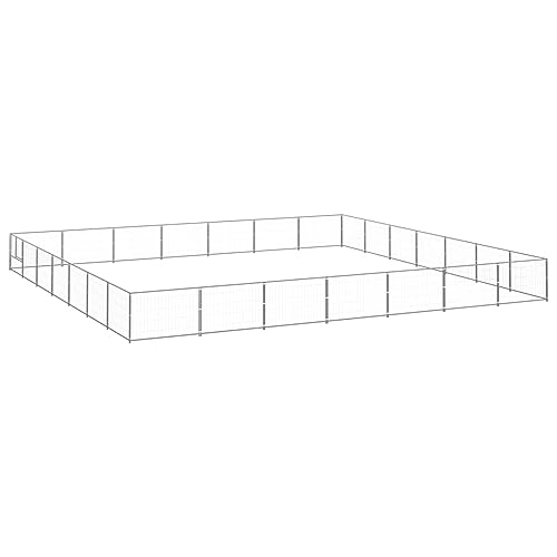 Homgoday Hundehütte Silber 49m² Stahl, Hundehütte Welpenlaufstall, Garten Laufstall Zaun Kistengehege Käfig, Laufstall geeignet für Hunde, Welpen, Katzen & Kaninchen, Tiere & Haustierbedarf Homgoday Hundehütte Silber 49m² Stahl, Hundehütte Welpenlaufstall, Garten Laufstall Zaun Kistengehege Käfig, Laufstall geeignet für Hunde, Welpen, Katzen & Kaninchen, Tiere & Haustierbedarf von Homgoday