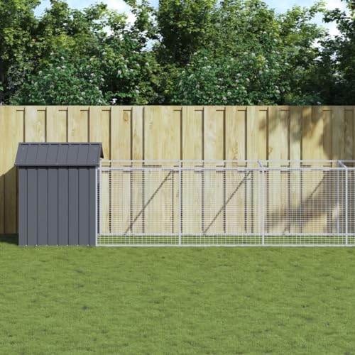 Homgoday Hundehütte mit Dach Anthrazit 117x1017x123cm Verzinkter Stahl Outdoor Indoor Pet Puppy Dog House Home Shelter Zwinger Pet Shelter Tiere & Haustierbedarf Homgoday Hundehütte mit Dach Anthrazit 117x1017x123cm Verzinkter Stahl Outdoor Indoor Pet Puppy Dog House Home Shelter Zwinger Pet Shelter Tiere & Haustierbedarf von Homgoday