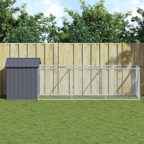 Homgoday Hundehütte mit Dach Anthrazit 117x405x123cm Verzinkter Stahl Outdoor Indoor Pet Puppy Dog House Home Shelter Zwinger Pet Shelter Tiere & Haustierbedarf Homgoday Hundehütte mit Dach Anthrazit 117x405x123cm Verzinkter Stahl Outdoor Indoor Pet Puppy Dog House Home Shelter Zwinger Pet Shelter Tiere & Haustierbedarf von Homgoday