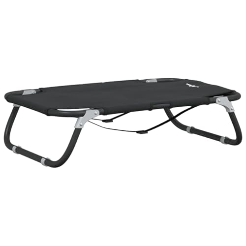 Homgoday Hundeliege Klappbar Anthrazit Oxford-Gewebe und Stahl Hundebetten Model172603 von Homgoday
