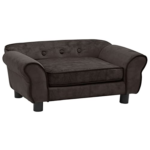 Homgoday Hundesofa, braun, 72 x 45 x 30 cm, aus Plüsch, Hundebett, Hundebett, Hundekissen Homgoday Hundesofa, braun, 72 x 45 x 30 cm, aus Plüsch, Hundebett, Hundebett, Hundekissen von Homgoday