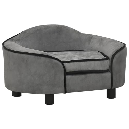 Homgoday Hundesofa, grau, 67 x 47 x 36 cm, aus Plüsch, Hundebett, Hundebett, Hundekissen Homgoday Hundesofa, grau, 67 x 47 x 36 cm, aus Plüsch, Hundebett, Hundebett, Hundekissen von Homgoday