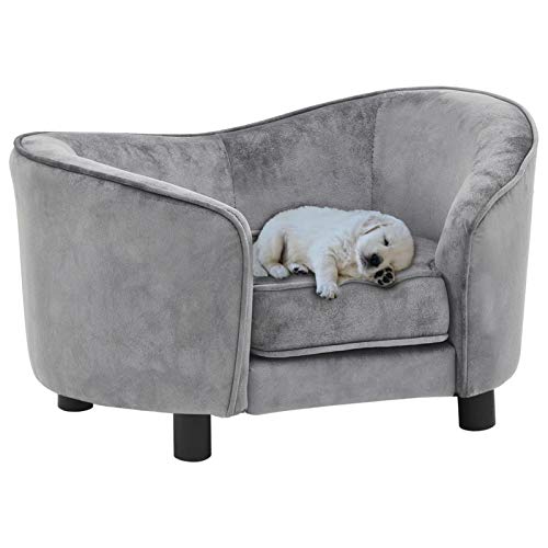 Homgoday Hundesofa, grau, 69 x 49 x 40 cm, aus Plüsch, Hundebett, Hundebett, Hundekissen Homgoday Hundesofa, grau, 69 x 49 x 40 cm, aus Plüsch, Hundebett, Hundebett, Hundekissen von Homgoday