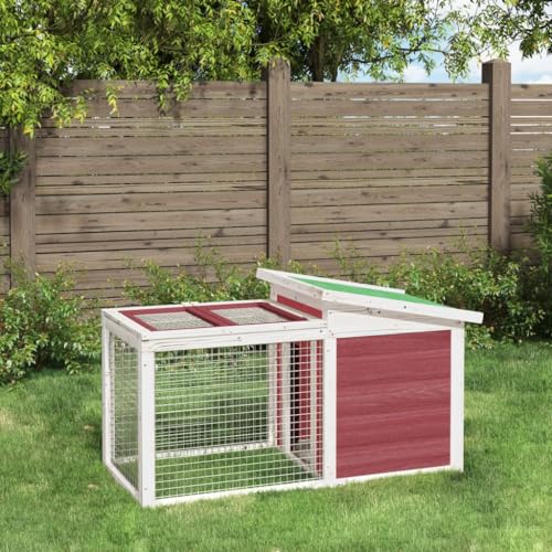 Homgoday Kaninchenstall aus massivem Kiefernholz, Mokka, 100,5 x 54 x 55 cm, Käfige und Räume für Kleintiere, Produkt für Haustiere und Tiere Homgoday Kaninchenstall aus massivem Kiefernholz, Mokka, 100,5 x 54 x 55 cm, Käfige und Räume für Kleintiere, Produkt für Haustiere und Tiere von Homgoday