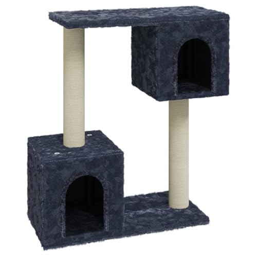 Homgoday Katzenbaum mit 2 Häusern, Kratzstangen & Plattformen - Dunkelgrau Model171432 von Homgoday