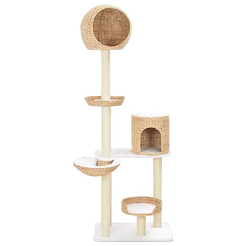 Homgoday Katzenbaum mit Kratzbaum aus Sisal Seagrass, Katzenspielzeug, Katzenspielzeug, Kratzbaum für Katzen, Kratzbaum Model170734 Homgoday Katzenbaum mit Kratzbaum aus Sisal Seagrass, Katzenspielzeug, Katzenspielzeug, Kratzbaum für Katzen, Kratzbaum Model170734 von Homgoday