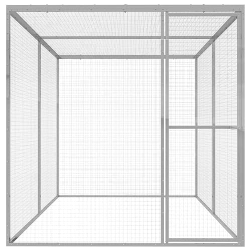 Homgoday Katzenk?fig 3x1,5x1,5 m Verzinkter Stahl Katzenk?fig Model146357 Homgoday Katzenk?fig 3x1,5x1,5 m Verzinkter Stahl Katzenk?fig Model146357 von Homgoday