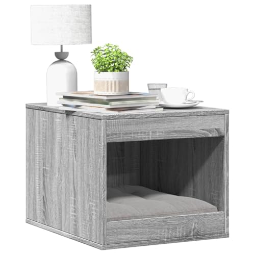 Homgoday Katzenklo, Katzenschrank für Katzentoilette, Katzenhaus Katzenmöbel Haustierbox Katzentoilette Beistelltisch Schrank Grau Sonoma 47x59x42 cm Holzwerkstoff Homgoday Katzenklo, Katzenschrank für Katzentoilette, Katzenhaus Katzenmöbel Haustierbox Katzentoilette Beistelltisch Schrank Grau Sonoma 47x59x42 cm Holzwerkstoff von Homgoday