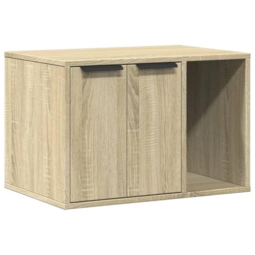 Homgoday Katzenklo Sonoma Eiche 60x40x40 cm Holzwerkstoff Haustierzaun Model857726 Homgoday Katzenklo Sonoma Eiche 60x40x40 cm Holzwerkstoff Haustierzaun Model857726 von Homgoday