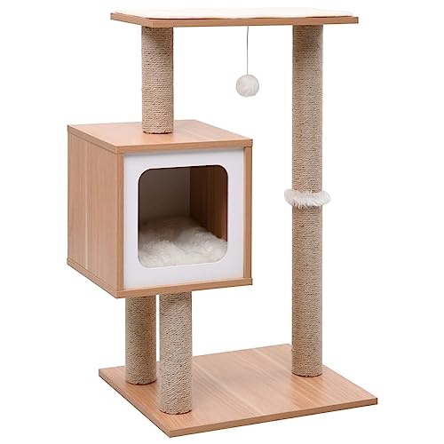 Homgoday Katzenspielzeug, Katzenbaum mit Kratzteppich aus Sisal, 82 cm, Katzenspielzeug, Katzenspielzeug, Kratzbaum für Katzen, Kratzbaum h Homgoday Katzenspielzeug, Katzenbaum mit Kratzteppich aus Sisal, 82 cm, Katzenspielzeug, Katzenspielzeug, Kratzbaum für Katzen, Kratzbaum h von Homgoday
