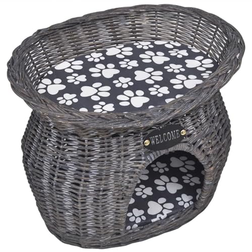 Homgoday Katzenspielzeug, Katzenspielzeug, Kratzbaum für Katzen, Kratzbaum, Katzenbaum aus Weide Haus / Höhle / Kratzbaum mit Kissen Homgoday Katzenspielzeug, Katzenspielzeug, Kratzbaum für Katzen, Kratzbaum, Katzenbaum aus Weide Haus / Höhle / Kratzbaum mit Kissen von Homgoday
