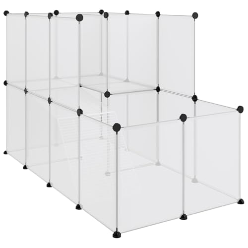 Homgoday Kleintierkäfig Transparent 142x74x93 cm PP und Stahl Haustierkäfig Model340574 Homgoday Kleintierkäfig Transparent 142x74x93 cm PP und Stahl Haustierkäfig Model340574 von Homgoday