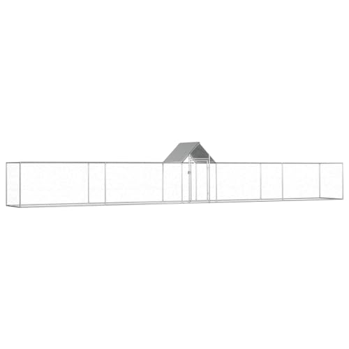 Homgoday Mobiler Hühnerstall 9 x 1 x 1,5 m aus verzinktem Stahl, Käfig für Tiere, Hühner, Kaninchen Homgoday Mobiler Hühnerstall 9 x 1 x 1,5 m aus verzinktem Stahl, Käfig für Tiere, Hühner, Kaninchen von Homgoday