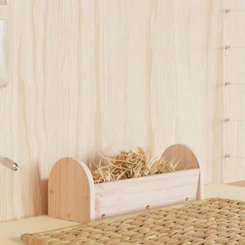 Homgoday Mobili Futterstation für Kaninchen, 28 x 10 x 10 cm, aus massivem Fichtenholz, Homgoday Mobili Futterstation für Kaninchen, 28 x 10 x 10 cm, aus massivem Fichtenholz, von Homgoday