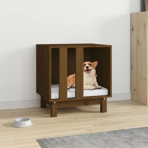 Homgoday Mobili Hundehaus braun 50 x 40 x 52 cm aus massivem Kiefernholz, Dekoration für Möbel, für den Innen- und Außenbereich für Wohnzimmer Büro Homgoday Mobili Hundehaus braun 50 x 40 x 52 cm aus massivem Kiefernholz, Dekoration für Möbel, für den Innen- und Außenbereich für Wohnzimmer Büro von Homgoday