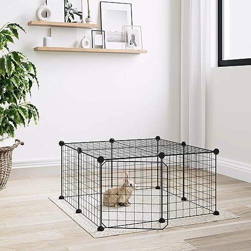 Homgoday Mobili Käfig für Haustiere, 12 Paneele mit Tür, schwarz, 35 x 35 cm, Stahl, Dekoration für Möbel, für Innen- und Außenbereiche, für Wohnzimmer Büro Modell 3114051 Homgoday Mobili Käfig für Haustiere, 12 Paneele mit Tür, schwarz, 35 x 35 cm, Stahl, Dekoration für Möbel, für Innen- und Außenbereiche, für Wohnzimmer Büro Modell 3114051 von Homgoday