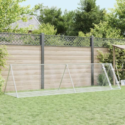 Homgoday Mobili Kaninchenkäfig Silber 400 x 105 x 91 cm aus verzinktem Stahl, Dekoration für Möbel, für den Innen- und Außenbereich für Wohnzimmer Büro Homgoday Mobili Kaninchenkäfig Silber 400 x 105 x 91 cm aus verzinktem Stahl, Dekoration für Möbel, für den Innen- und Außenbereich für Wohnzimmer Büro von Homgoday