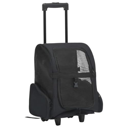 Homgoday Mobili Trolley Transportbox für Haustiere, faltbar, multifunktional, schwarz, Homgoday Mobili Trolley Transportbox für Haustiere, faltbar, multifunktional, schwarz, von Homgoday