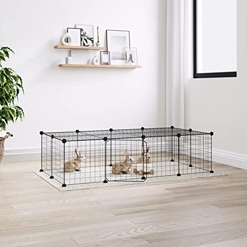 Homgoday Mobiliar Käfig für Haustiere, 20 Paneele mit schwarzer Tür, 35 x 35 cm, Stahl, Dekoration für Möbel, für den Innen- und Außenbereich für Wohnzimmer, Büro Homgoday Mobiliar Käfig für Haustiere, 20 Paneele mit schwarzer Tür, 35 x 35 cm, Stahl, Dekoration für Möbel, für den Innen- und Außenbereich für Wohnzimmer, Büro von Homgoday