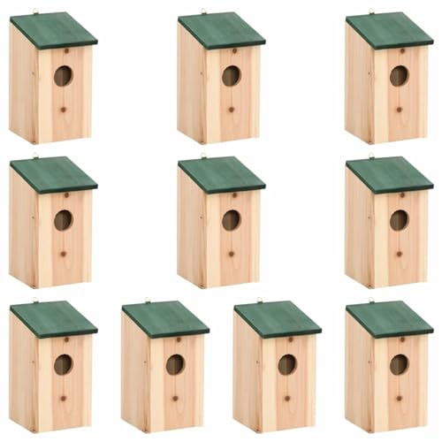 Homgoday Möbel Vogelhäuschen 10 Stück aus massivem Fichtenholz, 12 x 12 x 22 cm, Innenmöbel für Wohnzimmer, Büro, Schlafzimmer Homgoday Möbel Vogelhäuschen 10 Stück aus massivem Fichtenholz, 12 x 12 x 22 cm, Innenmöbel für Wohnzimmer, Büro, Schlafzimmer von Homgoday