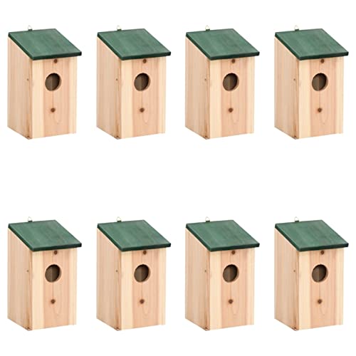 Homgoday Möbel Vogelhäuschen 8 Stück aus Holz 12 x 12 x 22 cm, Homgoday Möbel Vogelhäuschen 8 Stück aus Holz 12 x 12 x 22 cm, von Homgoday
