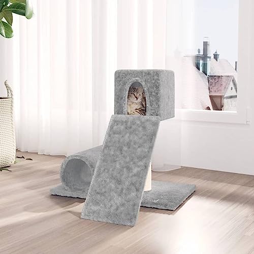 Homgoday Möbel für Katzen mit Kratzbaum aus Sisal hellgrau 59 cm, Katzenspielzeug, Katzenspielzeug, Kratzbaum für Katzen, Kratzbaum Homgoday Möbel für Katzen mit Kratzbaum aus Sisal hellgrau 59 cm, Katzenspielzeug, Katzenspielzeug, Kratzbaum für Katzen, Kratzbaum von Homgoday