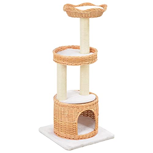 Homgoday Möbel für Katzen mit Kratzbaum aus natürlichem Weidenholz, Katzenspielzeug, Katzenspielzeug, Kratzbaum für Katzen, Kratzbaum Modell 170728 Homgoday Möbel für Katzen mit Kratzbaum aus natürlichem Weidenholz, Katzenspielzeug, Katzenspielzeug, Kratzbaum für Katzen, Kratzbaum Modell 170728 von Homgoday