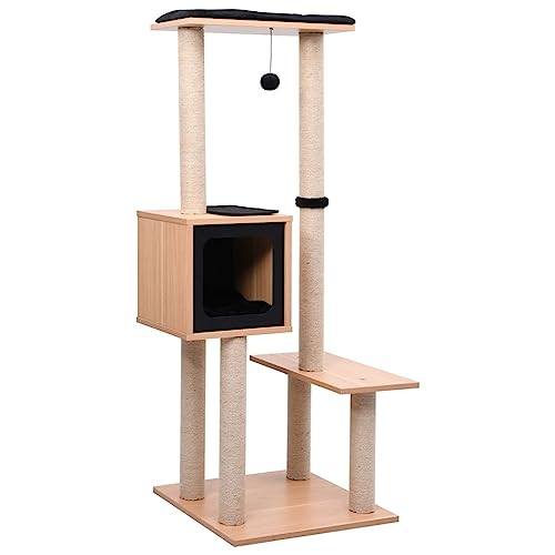 Homgoday Möbel für Katzen mit Teppich Kratzbaum aus Sisal 129 cm, Katzenspielzeug, Katzenspielzeug, Kratzbaum für Katzen, Kratzbaum Modell 170918 Homgoday Möbel für Katzen mit Teppich Kratzbaum aus Sisal 129 cm, Katzenspielzeug, Katzenspielzeug, Kratzbaum für Katzen, Kratzbaum Modell 170918 von Homgoday