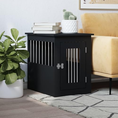 Homgoday Möbelkäfig für Hunde, schwarz, 45 x 62 x 59 cm, mehrschichtiges Holz, Dekoration für Möbel, für Innen- und Außenbereiche, für Wohnzimmer und Büro Homgoday Möbelkäfig für Hunde, schwarz, 45 x 62 x 59 cm, mehrschichtiges Holz, Dekoration für Möbel, für Innen- und Außenbereiche, für Wohnzimmer und Büro von Homgoday