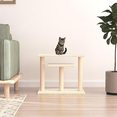 Homgoday Möbelpfosten Kratzbaum für Katzen mit Plattformen Creme 62,5 cm, Möbeldekoration, Innen- und Außenmöbel für Wohnzimmer Büro Homgoday Möbelpfosten Kratzbaum für Katzen mit Plattformen Creme 62,5 cm, Möbeldekoration, Innen- und Außenmöbel für Wohnzimmer Büro von Homgoday