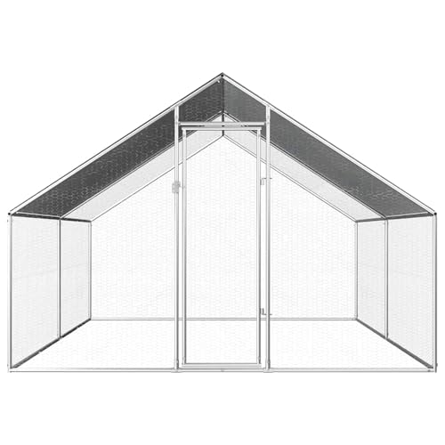 Homgoday Outdoor Hühnerkäfig: Praktisch & Großzügig, Silberner Rahmen, 2,75 x 4 x 1,92 m - Mit verschließbarem Tor Model170789 Homgoday Outdoor Hühnerkäfig: Praktisch & Großzügig, Silberner Rahmen, 2,75 x 4 x 1,92 m - Mit verschließbarem Tor Model170789 von Homgoday