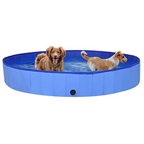Homgoday Planschbecken für Hunde, faltbar, Blau, 200 x 30 cm, aus PVC, Möbel für Haus, Innen- und Außenbereich, Wohnzimmer, Schlafzimmer Homgoday Planschbecken für Hunde, faltbar, Blau, 200 x 30 cm, aus PVC, Möbel für Haus, Innen- und Außenbereich, Wohnzimmer, Schlafzimmer von Homgoday