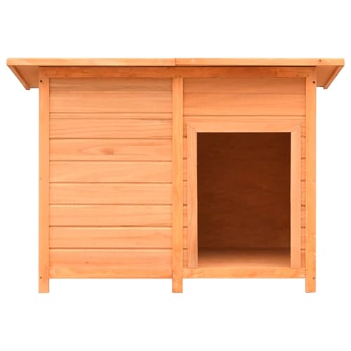 Homgoday Robuste Holzhundehütte, massiv Kiefernholz, grün, 120x77x86cm, wasserdicht Model170641 Homgoday Robuste Holzhundehütte, massiv Kiefernholz, grün, 120x77x86cm, wasserdicht Model170641 von Homgoday