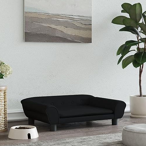 Homgoday Schwarzes Hundebett 70 x 48 x 22 cm aus Samt, Hundebett Cuia für Hunde, Cuia für Hunde, Kuia, weich, für Hund, Cuia Homgoday Schwarzes Hundebett 70 x 48 x 22 cm aus Samt, Hundebett Cuia für Hunde, Cuia für Hunde, Kuia, weich, für Hund, Cuia von Homgoday