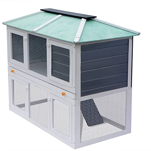 Homgoday Tier Kaninchenkäfig Doppelboden Holz Kaninchenstall Meerschweinchenstall und Laufgehege Holz Outdoor Kaninchenstall Kleintierhaus Haustierkäfig Maus Haustier Stall Träger Hühnerzimmer Tiere Homgoday Tier Kaninchenkäfig Doppelboden Holz Kaninchenstall Meerschweinchenstall und Laufgehege Holz Outdoor Kaninchenstall Kleintierhaus Haustierkäfig Maus Haustier Stall Träger Hühnerzimmer Tiere von Homgoday