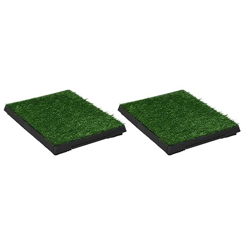 Homgoday Toilette Tiere 2 Stück Tablett und Kunstrasen grün 63 x 50 x 7 cm WC, Möbel für den Innen- und Außenbereich Homgoday Toilette Tiere 2 Stück Tablett und Kunstrasen grün 63 x 50 x 7 cm WC, Möbel für den Innen- und Außenbereich von Homgoday